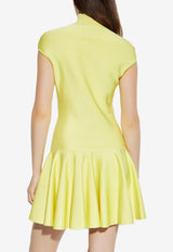 Givenchy Turtleneck Flared Mini Dress Yellow BW22N 04ZSL-725