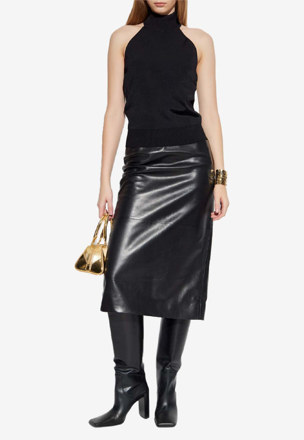 Givenchy High-Collar Top Black BW61H 24ZSL-001