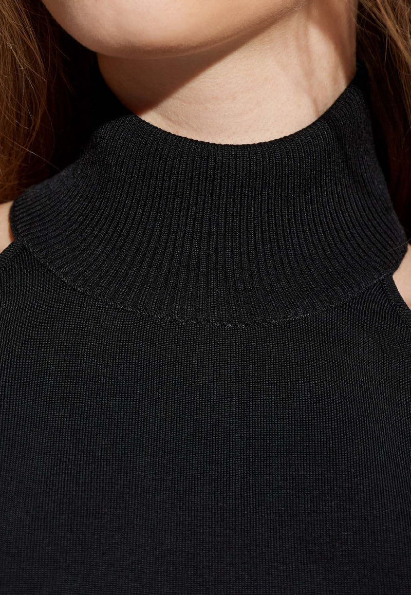 Givenchy High-Collar Top Black BW61H 24ZSL-001