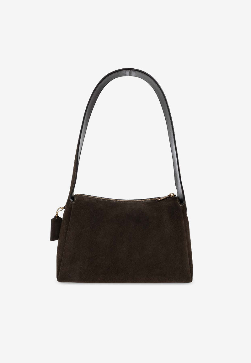 Coach Lola Suede Shoulder Bag Brown CCC48 0-B4 OL