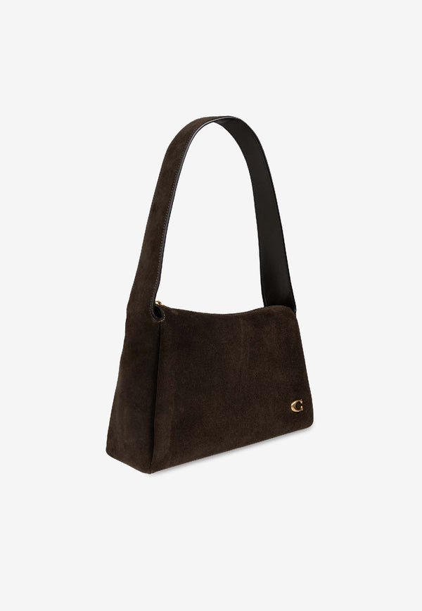 Coach Lola Suede Shoulder Bag Brown CCC48 0-B4 OL