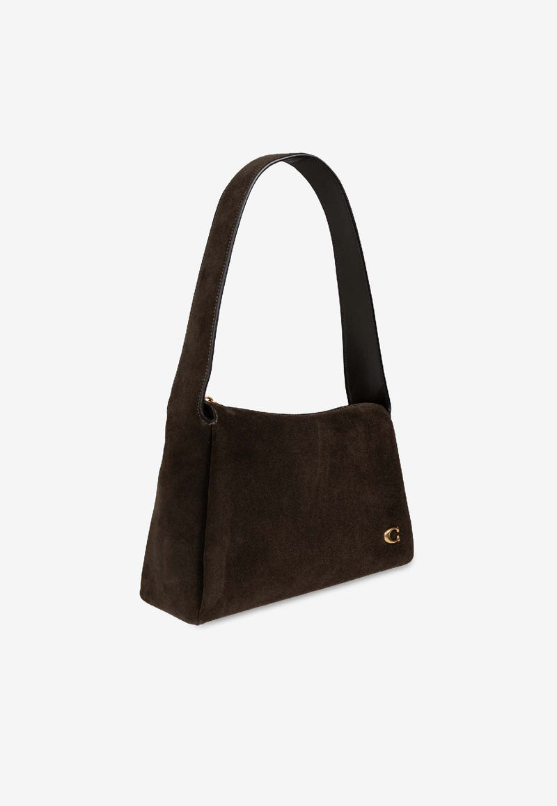 Coach Lola Suede Shoulder Bag Brown CCC48 0-B4 OL