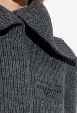 Givenchy Knitted Wool Cardigan Gray BWK00 K4ZSM-033