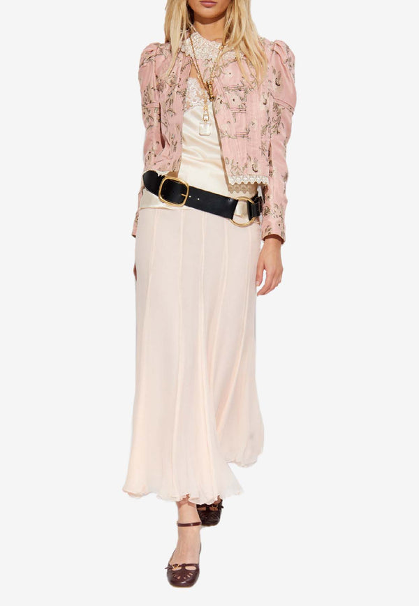 Chloé Silk Lace Cami Top Cream CH25WHT20 008-112