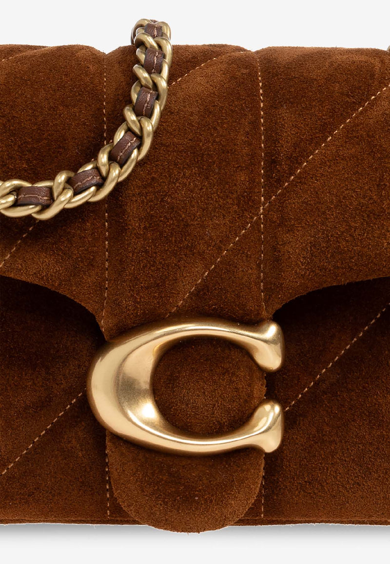Coach Tabby 20 Quilted Suede Shoulder Bag Brown CCK48 0-B4WBR