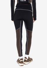 Fendi Printed-Logo Leggings Black FAB213 AT93-F0D9F