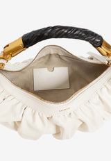 Balmain Medium Ebene Leather Top Handle Bag Cream FN0BT028 LVGX-0DA