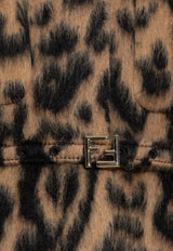 Fendi Leopard Print Belted Jacket Brown FJ7561 AVJF-F1T6O