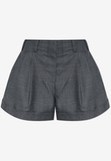 Givenchy Wool Tailored Shorts  Gray BW517 31YJ7-067