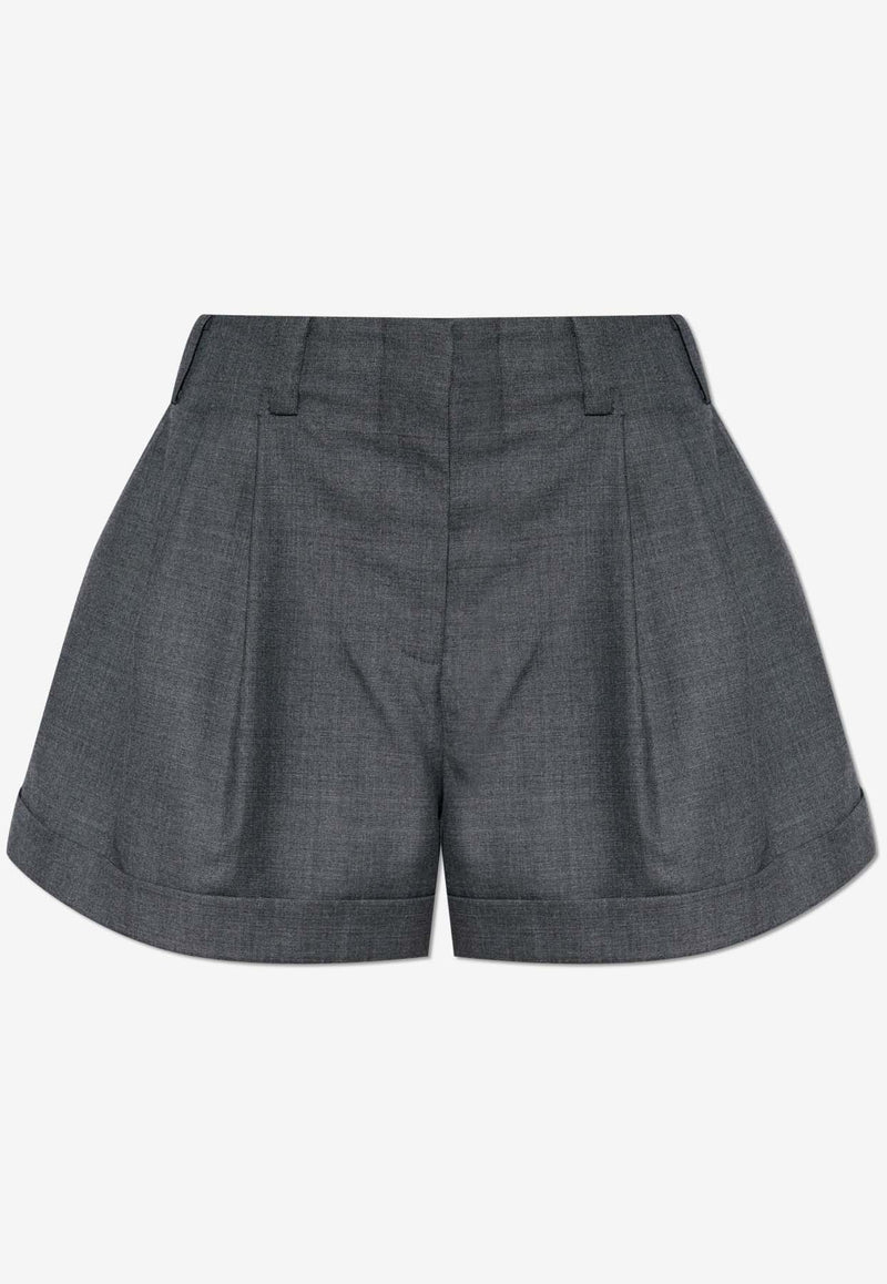 Givenchy Wool Tailored Shorts  Gray BW517 31YJ7-067