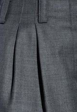 Givenchy Wool Tailored Shorts  Gray BW517 31YJ7-067