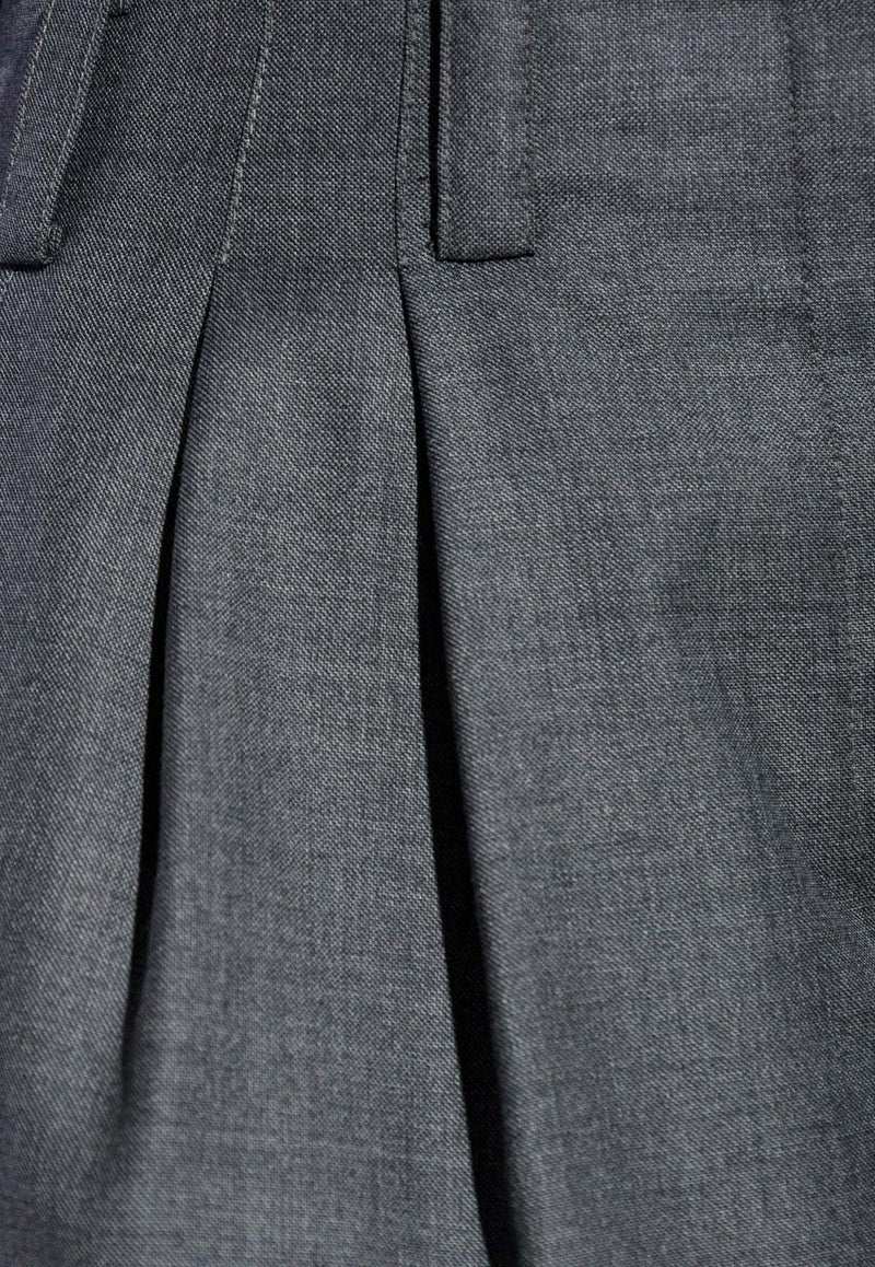 Givenchy Wool Tailored Shorts  Gray BW517 31YJ7-067