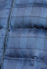 Etro Tartan Check Padded Jacket Blue MRBB0010 99TQB78-S9883