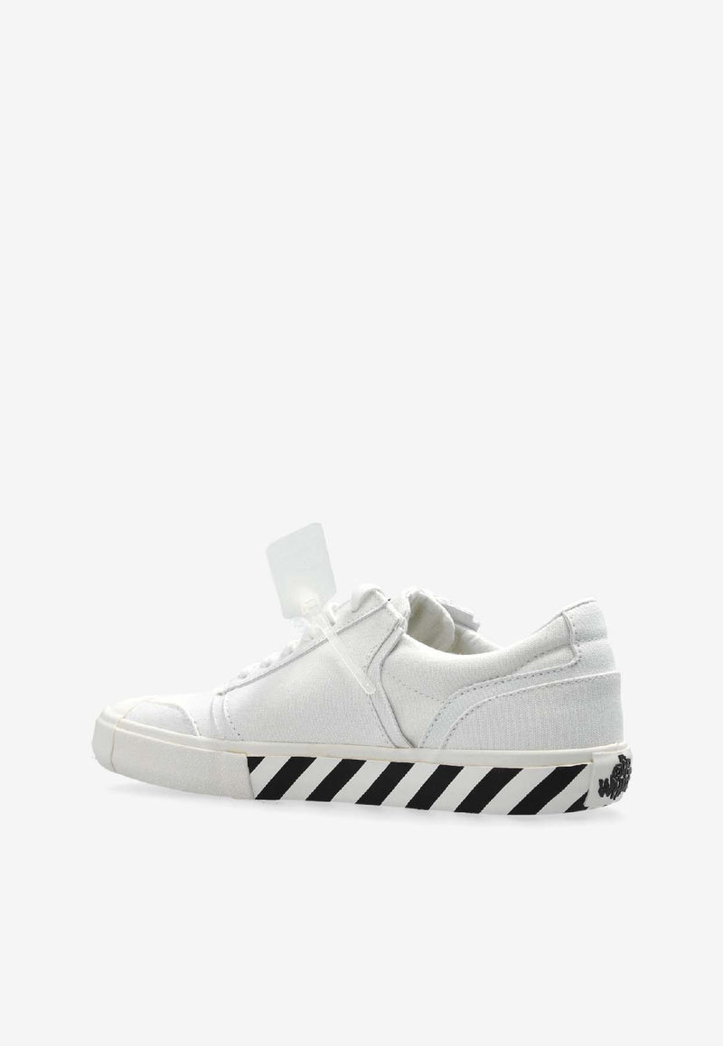 Off-White Vulcanized Low-Top Sneakers with Logo White OMIA2A2F25 FAB001-0140