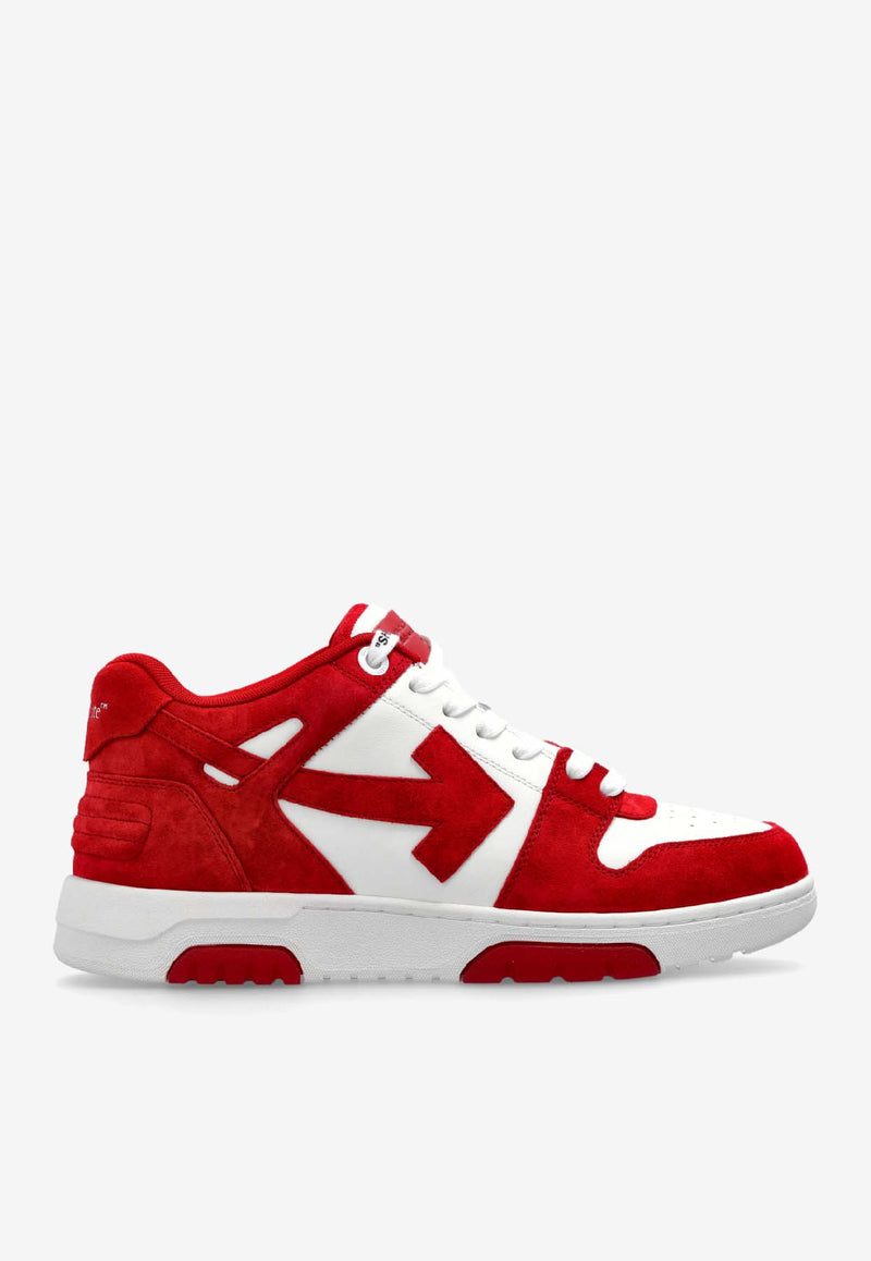 Off-White Out of Office Low-Top Sneakers Red OMIA189F25 LEA004-0229