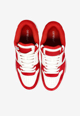 Off-White Out of Office Low-Top Sneakers Red OMIA189F25 LEA004-0229