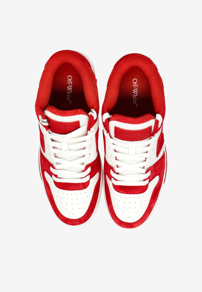 Off-White Out of Office Low-Top Sneakers Red OMIA189F25 LEA004-0229