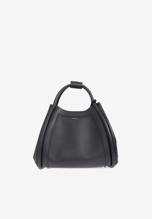 Max Mara Small Marine Leather Top Handle Bag Gray MARINS 2524516022-043