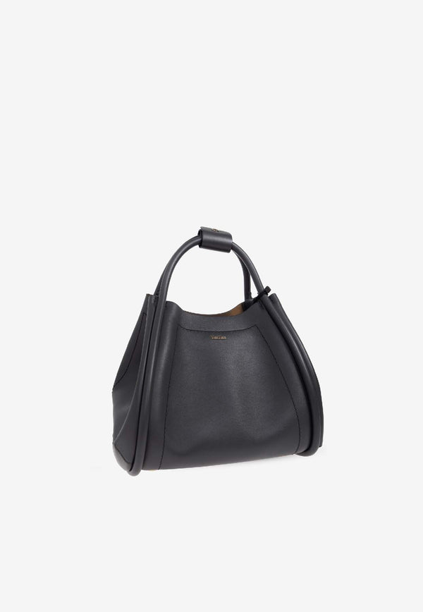 Max Mara Small Marine Leather Top Handle Bag Gray MARINS 2524516022-043