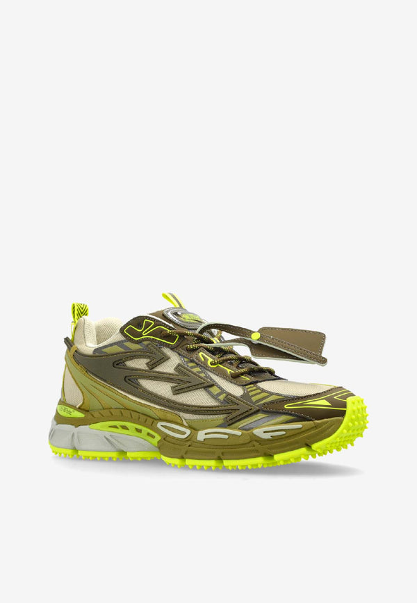 Off-White Be Right Back Running Sneakers Green OMIA295F25 FAB002-5058