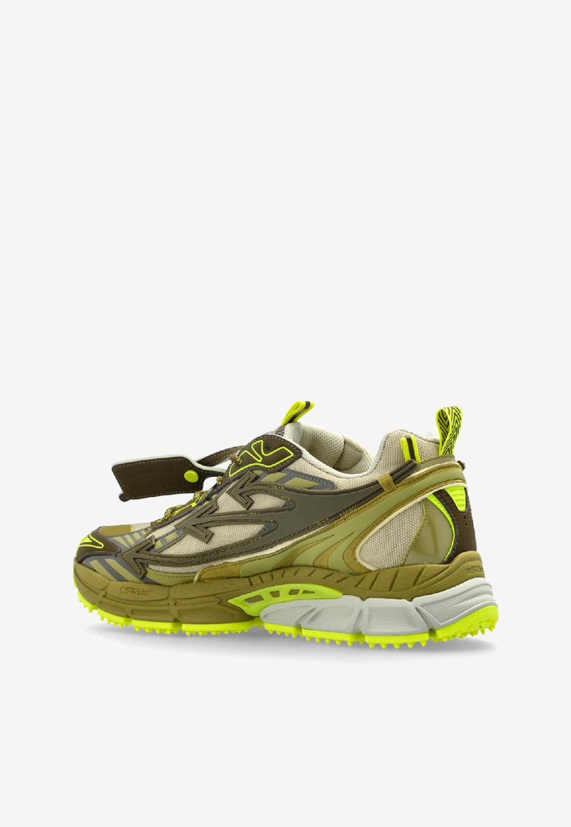 Off-White Be Right Back Running Sneakers Green OMIA295F25 FAB002-5058