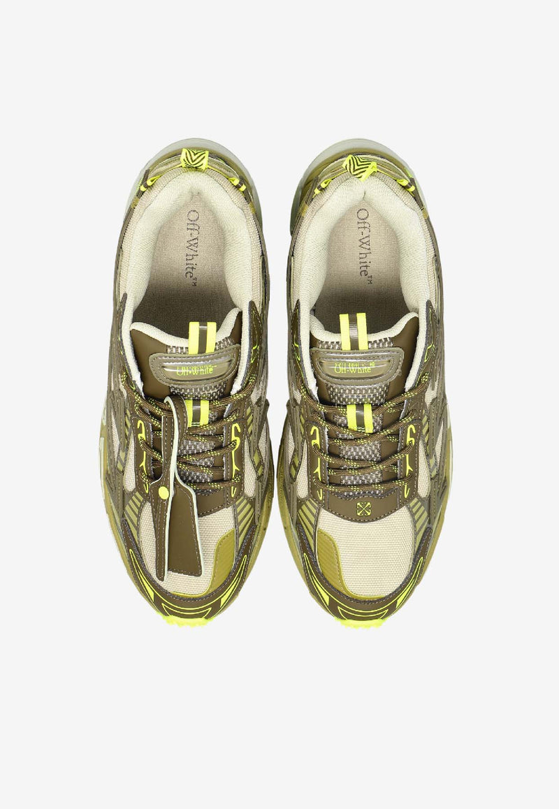 Off-White Be Right Back Running Sneakers Green OMIA295F25 FAB002-5058