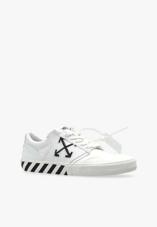 Off-White Vulcanized Low-Top Sneakers with Logo White OMIA2A2F25 FAB001-0110