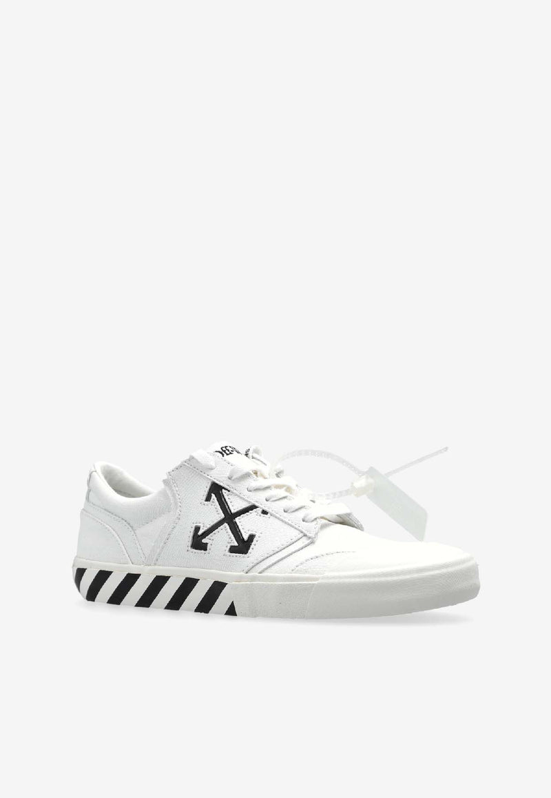 Off-White Vulcanized Low-Top Sneakers with Logo White OMIA2A2F25 FAB001-0110