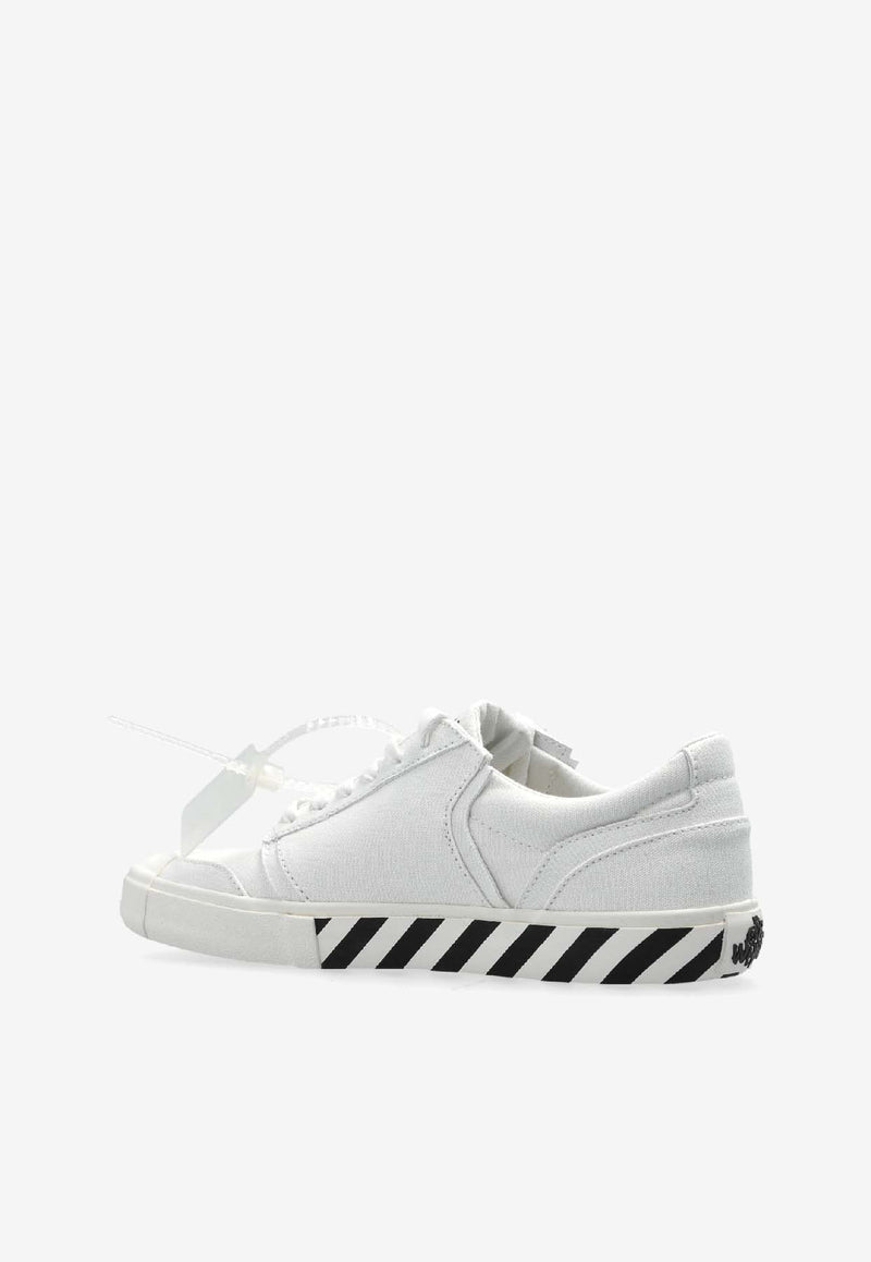 Off-White Vulcanized Low-Top Sneakers with Logo White OMIA2A2F25 FAB001-0110