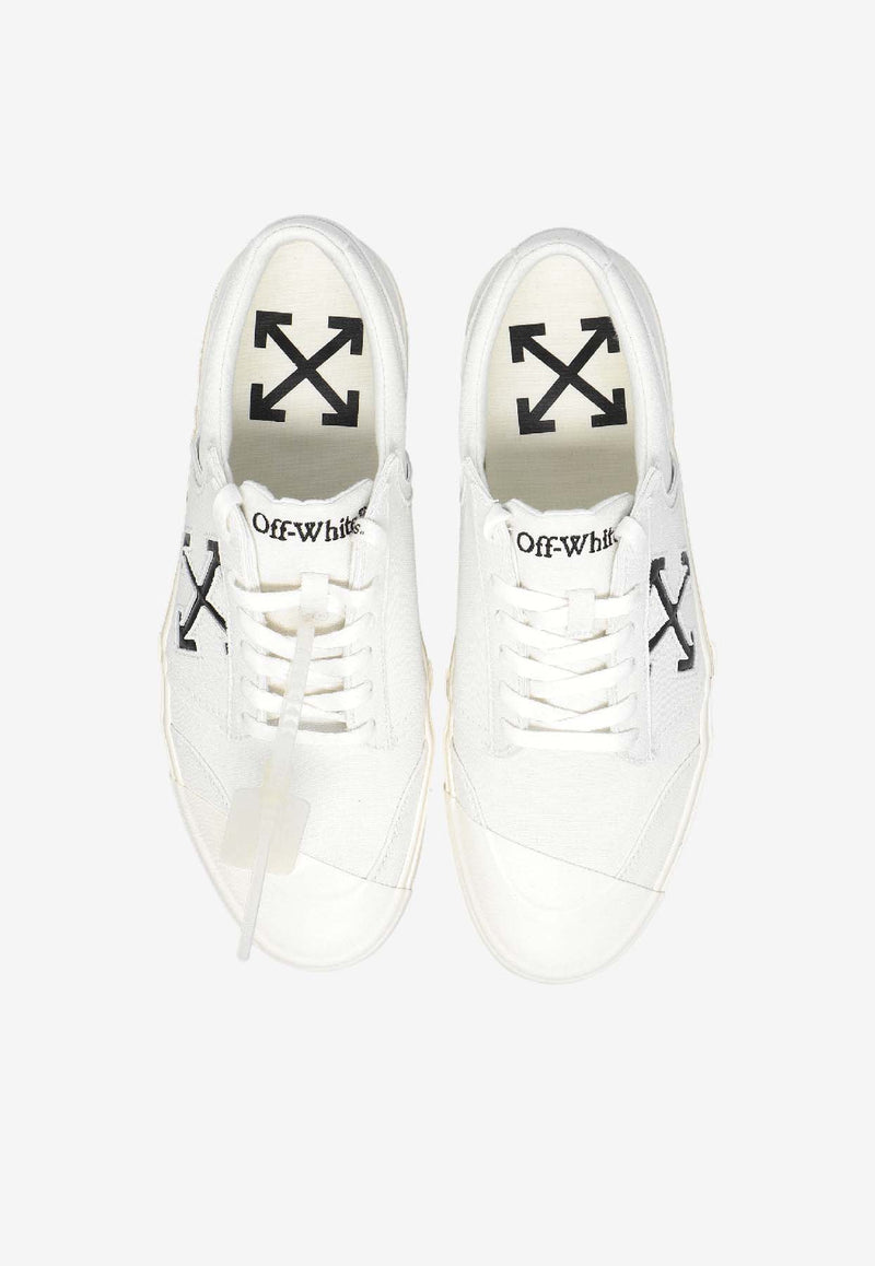 Off-White Vulcanized Low-Top Sneakers with Logo White OMIA2A2F25 FAB001-0110