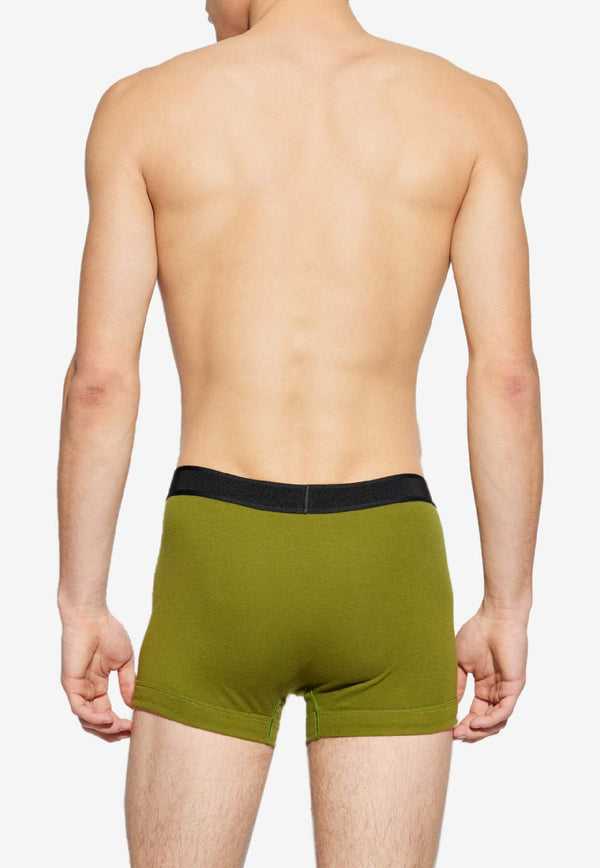 Tom Ford Logo Waistband Boxer Shorts Green T4LC31040 0-328