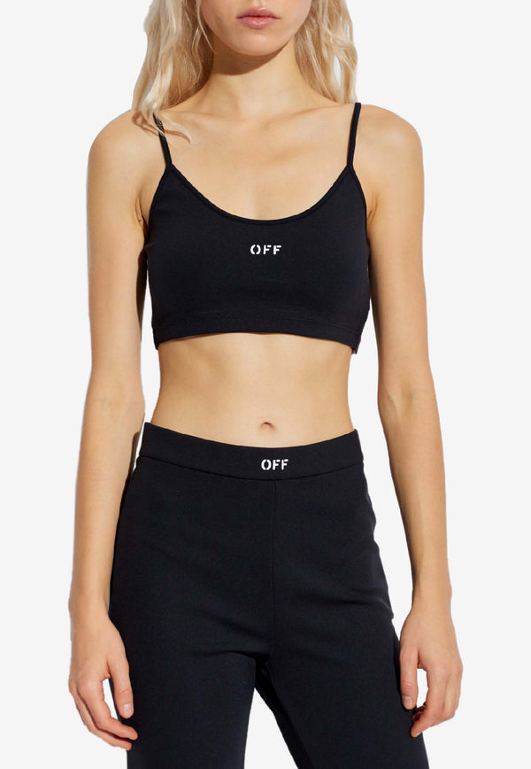 Off-White OFF Stamp Cropped Top Black OWAD26YF25 JER001-1001