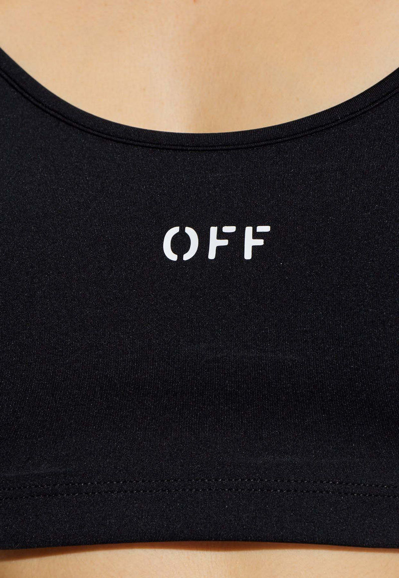 Off-White OFF Stamp Cropped Top Black OWAD26YF25 JER001-1001