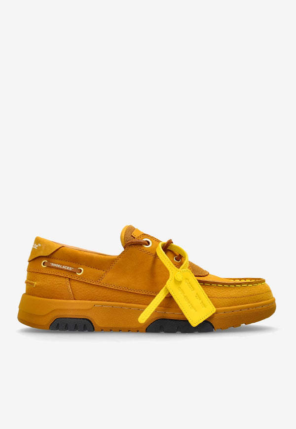 Off-White Snoooafer Nubuck and Suede Sneakers Yellow OMIY001F25 LEA002-6161