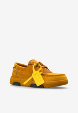 Off-White Snoooafer Nubuck and Suede Sneakers Yellow OMIY001F25 LEA002-6161