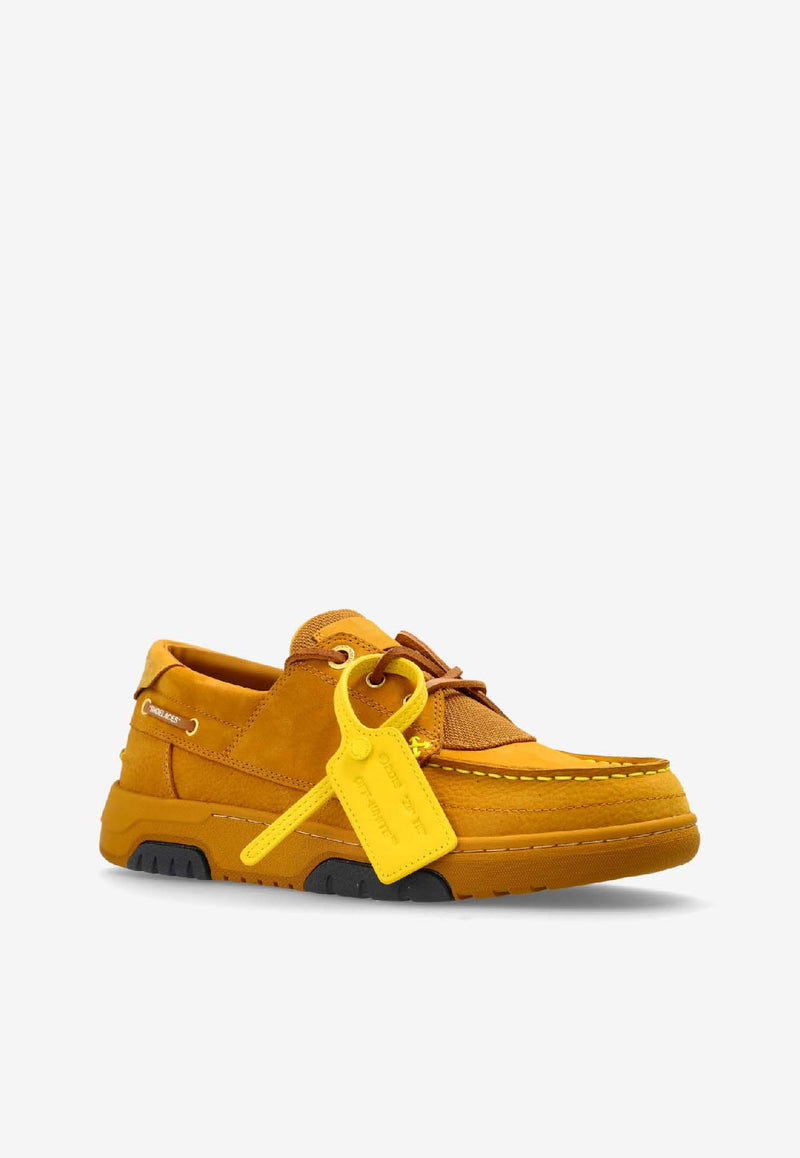 Off-White Snoooafer Nubuck and Suede Sneakers Yellow OMIY001F25 LEA002-6161