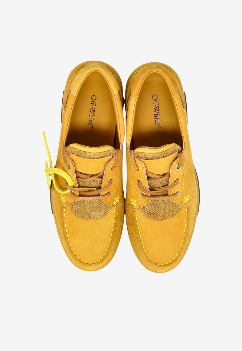 Off-White Snoooafer Nubuck and Suede Sneakers Yellow OMIY001F25 LEA002-6161