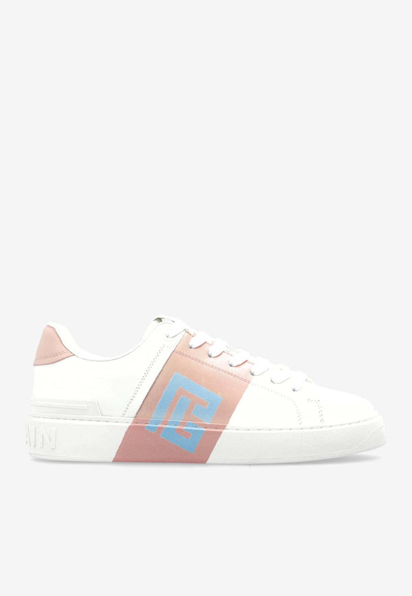Balmain B-Court Leather Low-Top Sneakers White FN0VI690 LVBP-OKT