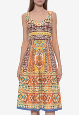 Etro Printed Knee-Length Dress Multicolor WRHA0253 99SP5F7-X0840