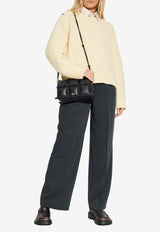 GANNI Wool-Blend Knit Sweater Cream K2607 2733-054