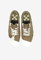Off-White Vulcanized Low-Top Sneakers with Logo Green OMIA2A2F25 FAB001-5858