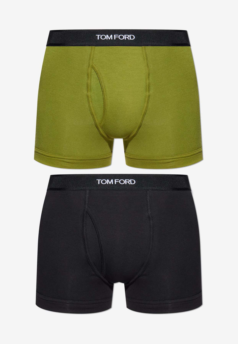 Tom Ford Logo Waistband Boxer Shorts - Set of 2 Multicolor T4XC31040 0-010