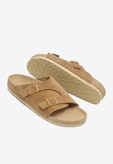 Birkenstock Zurich Suede Slides Beige 1029612SUE/P_BIRKE-LC