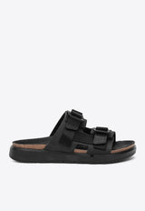 Birkenstock Shinjuku Double-Strap Slides Black 1029640USUE/Q_BIRKE-BLK
