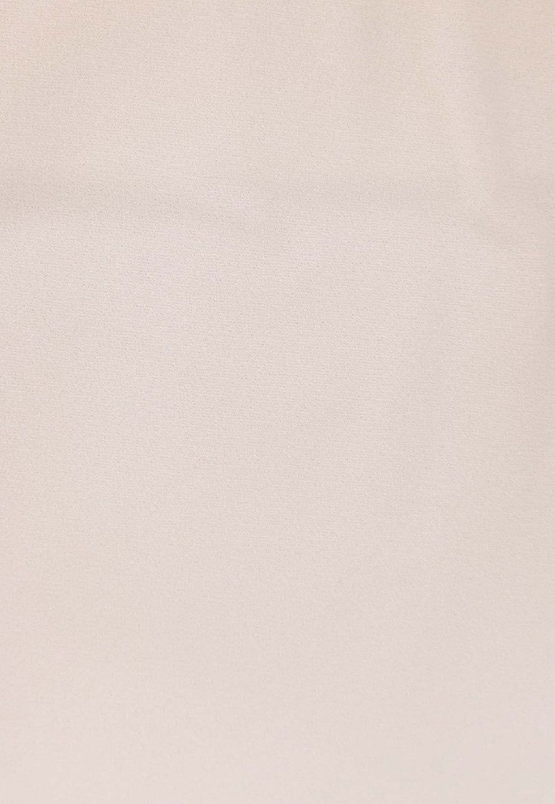 Brunello Cucinelli Satin Midi Skirt Beige M0H38G3414C9597_Beige_38415046