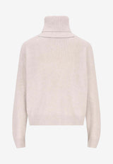 Brunello Cucinelli High-Neck Ribbed Sweater Beige  M16129313C9610_Beige freddo_38415079