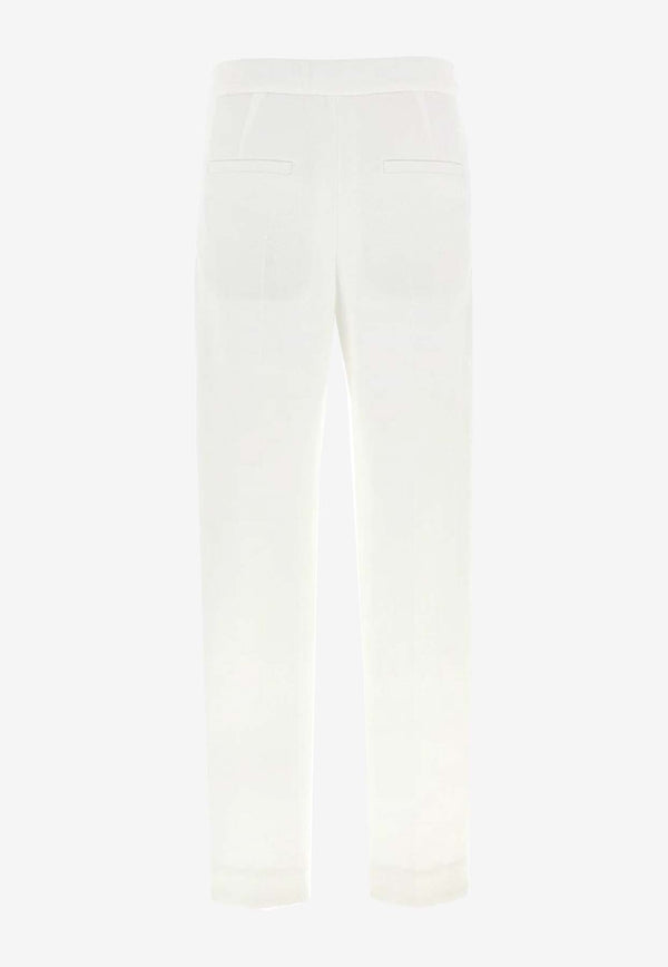 Brunello Cucinelli Logo Straight-Leg Pants White MG927P8764C7220_OFFWHITE_38415166