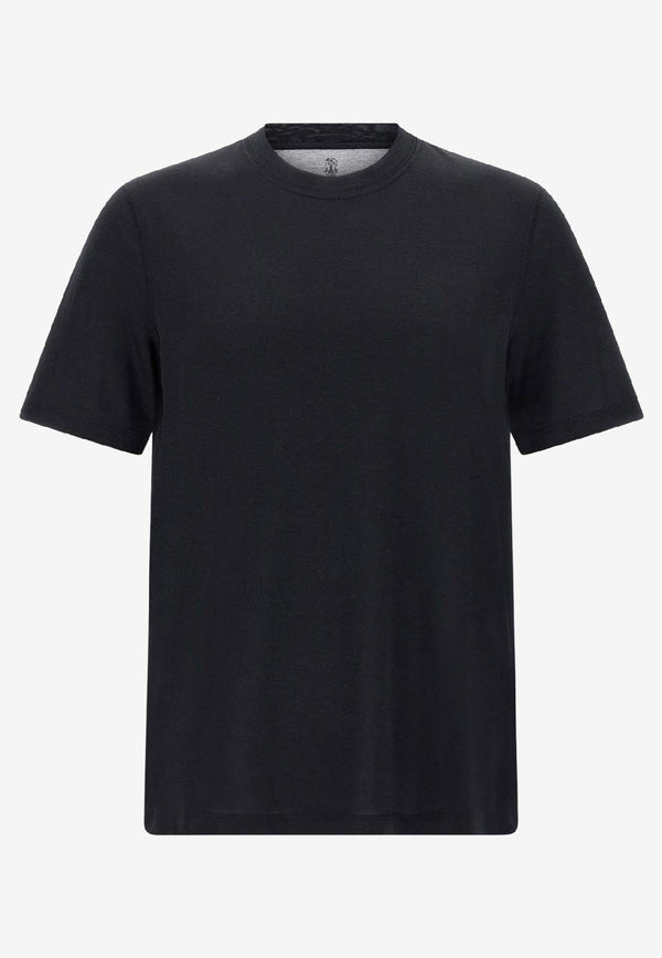 Brunello Cucinelli Basic Crewneck T-shirt Black MH8361308C101_Black_38415178