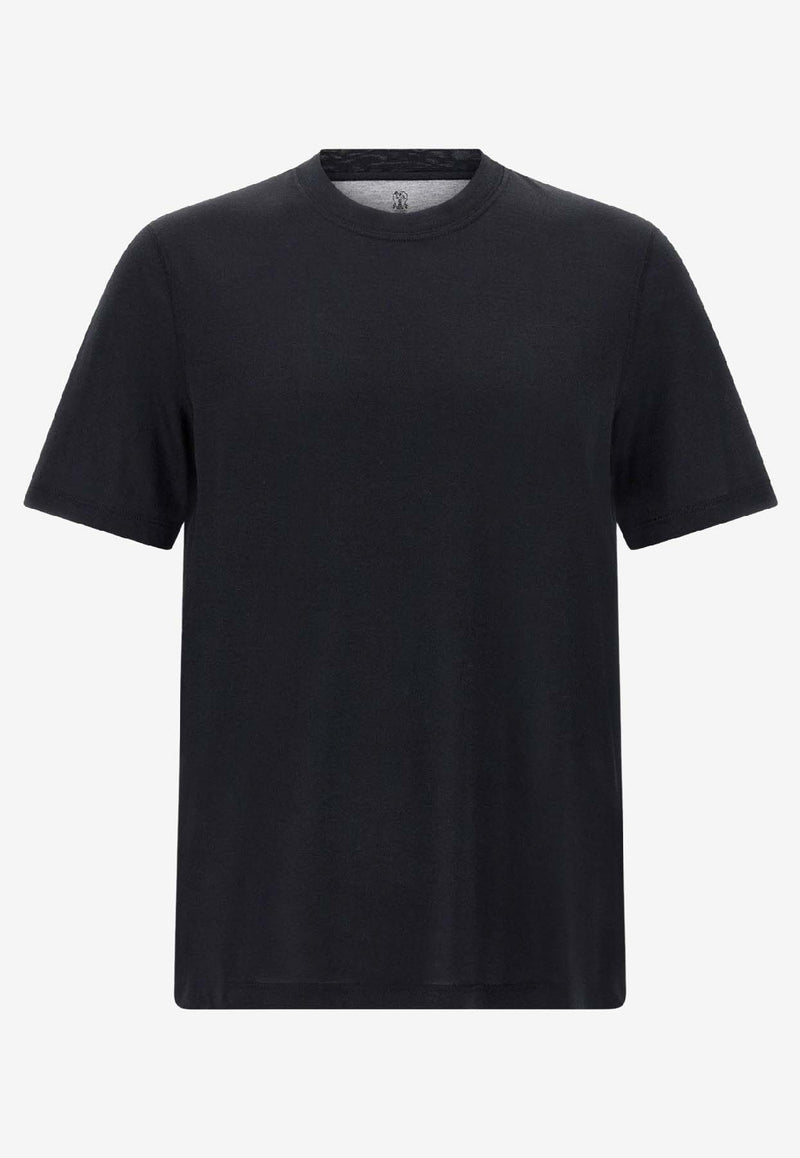 Brunello Cucinelli Basic Crewneck T-shirt Black MH8361308C101_Black_38415178