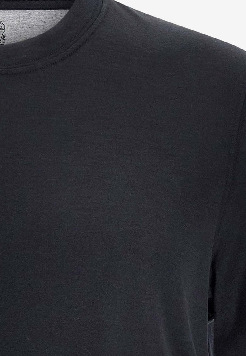 Brunello Cucinelli Basic Crewneck T-shirt Black MH8361308C101_Black_38415178